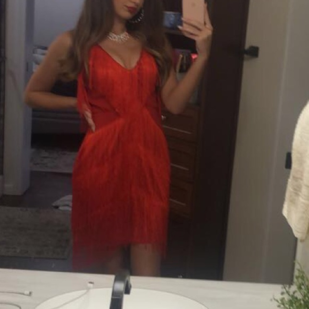 RED FRINGE DRESS ❤️💋